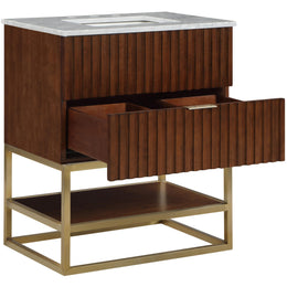 Meridian Monad Walnut Bathroom Vanity
