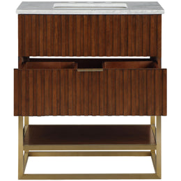 Meridian Monad Walnut Bathroom Vanity