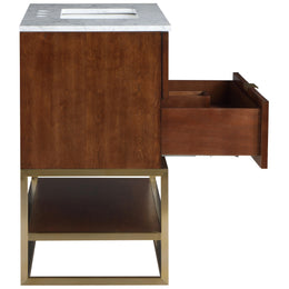Meridian Monad Walnut Bathroom Vanity