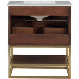 Meridian Monad Walnut Bathroom Vanity