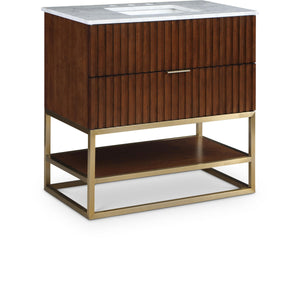 Meridian Monad Walnut Bathroom Vanity