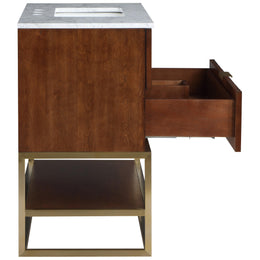 Meridian Monad Walnut Bathroom Vanity