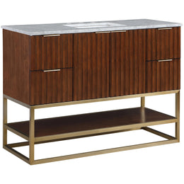Meridian Monad Walnut Bathroom Vanity
