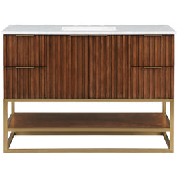 Meridian Monad Walnut Bathroom Vanity