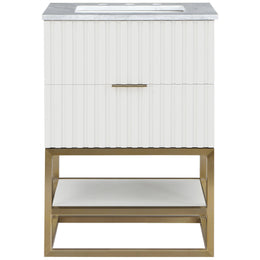 Meridian Monad White Bathroom Vanity