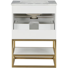 Meridian Monad White Bathroom Vanity