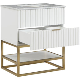 Meridian Monad White Bathroom Vanity