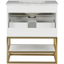 Meridian Monad White Bathroom Vanity