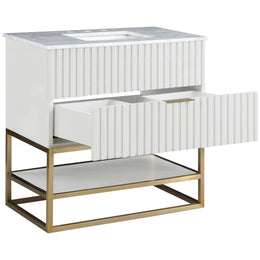 Meridian Monad White Bathroom Vanity