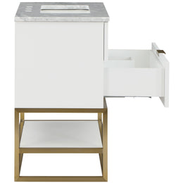 Meridian Monad White Bathroom Vanity