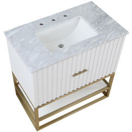 Meridian Monad White Bathroom Vanity
