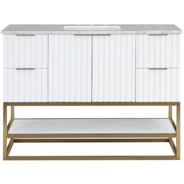 Meridian Monad White Bathroom Vanity
