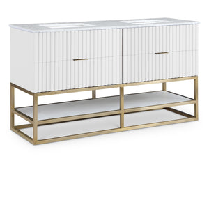 Meridian Monad White Bathroom Vanity
