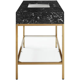 Meridian Marmo Black Engineered Marble Bathroom Vanity