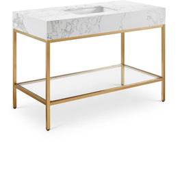 Meridian Marmo White Engineered Marble Bathroom Vanity