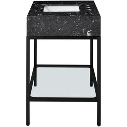 Meridian Marmo Black Engineered Marble Bathroom Vanity