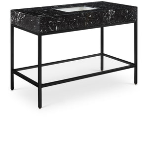 Meridian Marmo Black Engineered Marble Bathroom Vanity