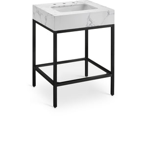 Meridian Marmo White Engineered Marble Bathroom Vanity