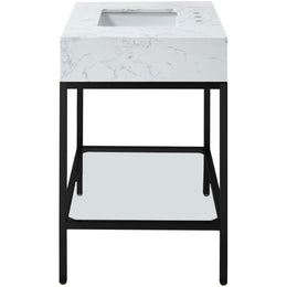 Meridian Marmo White Engineered Marble Bathroom Vanity