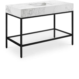 Meridian Marmo White Engineered Marble Bathroom Vanity