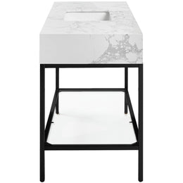 Meridian Marmo White Engineered Marble Bathroom Vanity