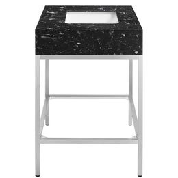 Meridian Marmo White Engineered Marble Bathroom Vanity
