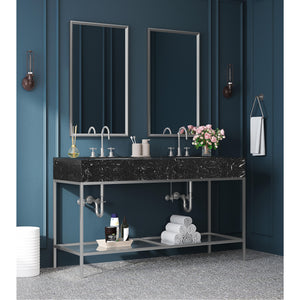 Meridian Marmo Black Engineered Marble Bathroom Vanity