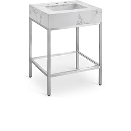 Meridian Marmo White Engineered Marble Bathroom Vanity