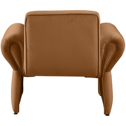 Meridian Fleurette Saddle Velvet Accent Chair