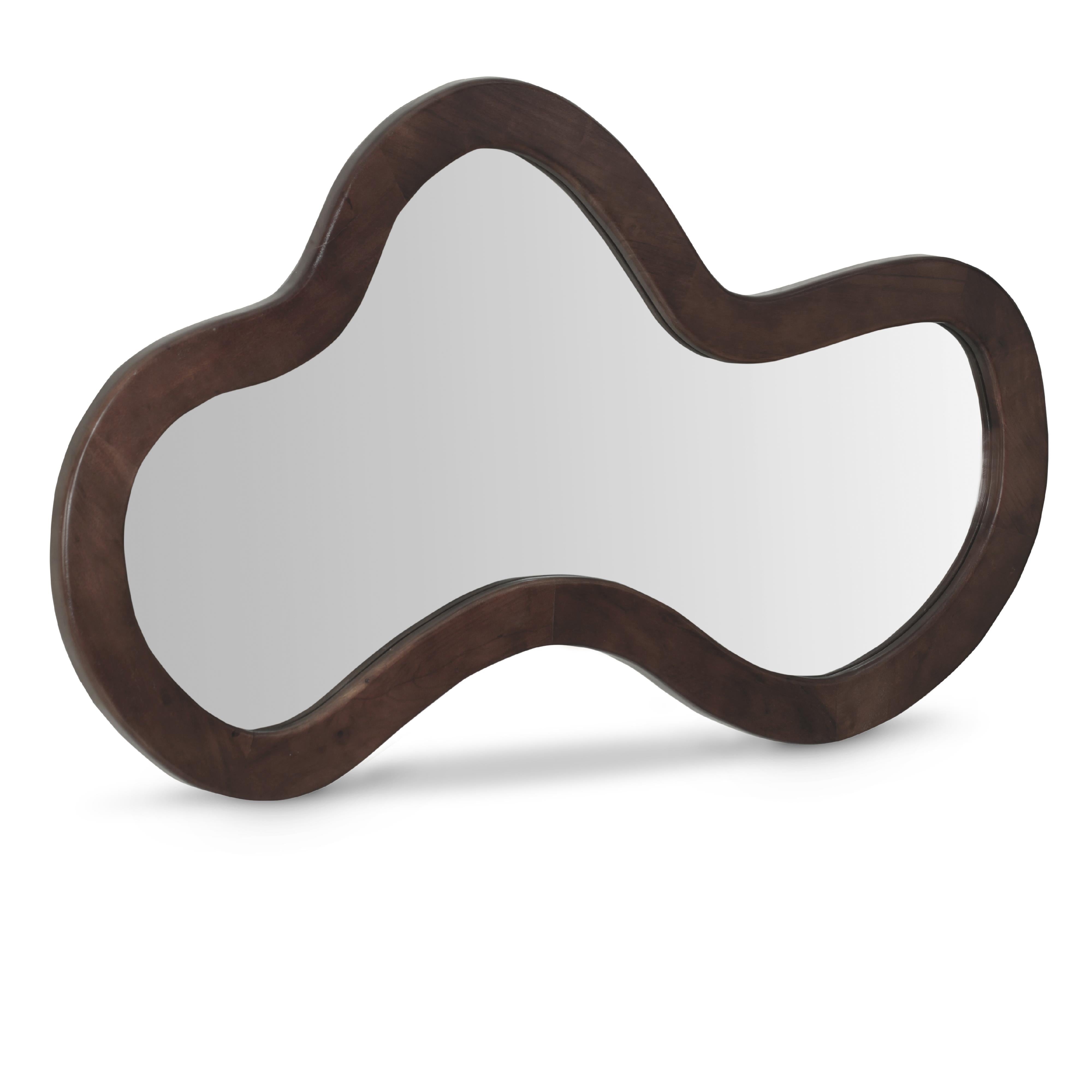 Meridian Oblique Brown Mirror