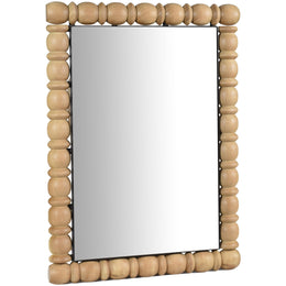 Meridian Aubrey Bleached Natural Oak Mirror