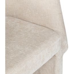 Meridian Emmet Beige Chenille Fabric Dining Chair / Accent Chair