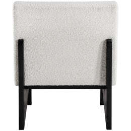 Meridian Chapman Cream Boucle Fabric Accent Chair