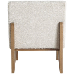 Meridian Chapman Cream Boucle Fabric Accent Chair