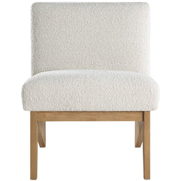 Meridian Chapman Cream Boucle Fabric Accent Chair