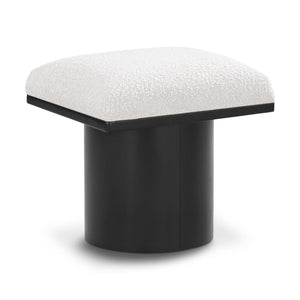 Meridian Pavilion Cream Boucle Fabric Bench/Stool