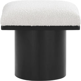 Meridian Pavilion Cream Boucle Fabric Bench/Stool