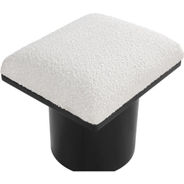 Meridian Pavilion Cream Boucle Fabric Bench/Stool