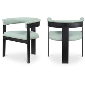 Meridian Romeo Mint Green Vegan Leather Dining Chair