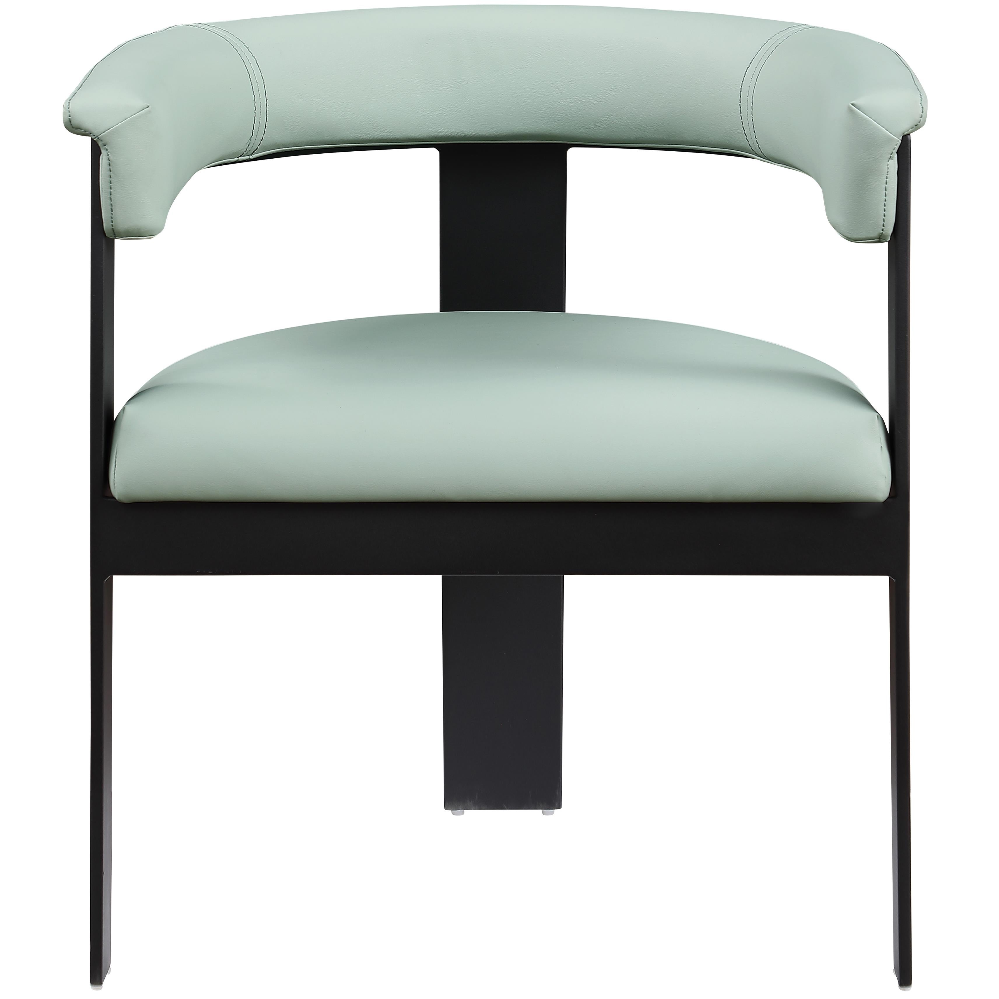 Meridian Romeo Mint Green Vegan Leather Dining Chair