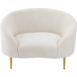 Meridian Ritz Cream Boucle Fabric Chair