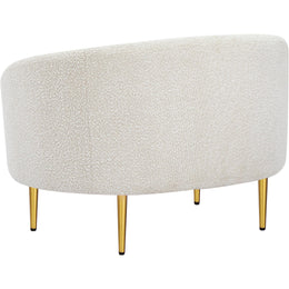 Meridian Ritz Cream Boucle Fabric Chair