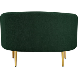 Meridian Ritz Green Boucle Fabric Chair
