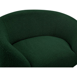 Meridian Ritz Green Boucle Fabric Chair