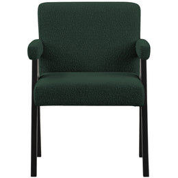 Meridian Woodloch Green Boucle Fabric Accent Chair