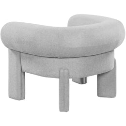 Meridian Stefano Grey Polyester Fabric Accent Chair
