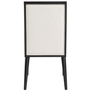 Meridian Bristol Cream Linen Textured Fabric Dining Chair