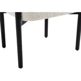 Meridian Hyatt Cream Boucle Fabric Dining Chair