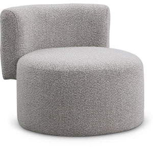 Meridian Como Taupe Boucle Fabric Accent Chair