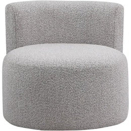 Meridian Como Taupe Boucle Fabric Accent Chair